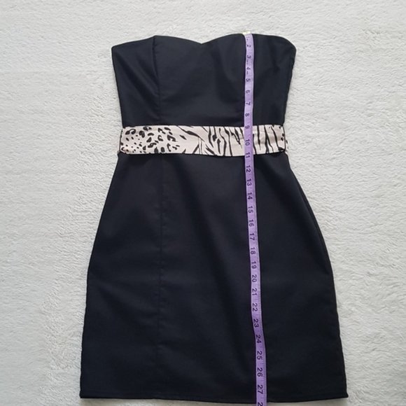 H&M sweetheart strapless LBD removable waist tie - Picture 11 of 11